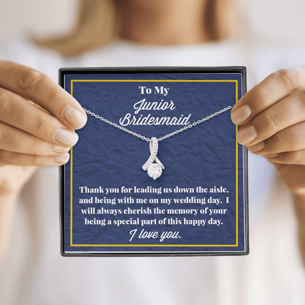 To My Junior Bridesmaid Alluring Beauty Necklace