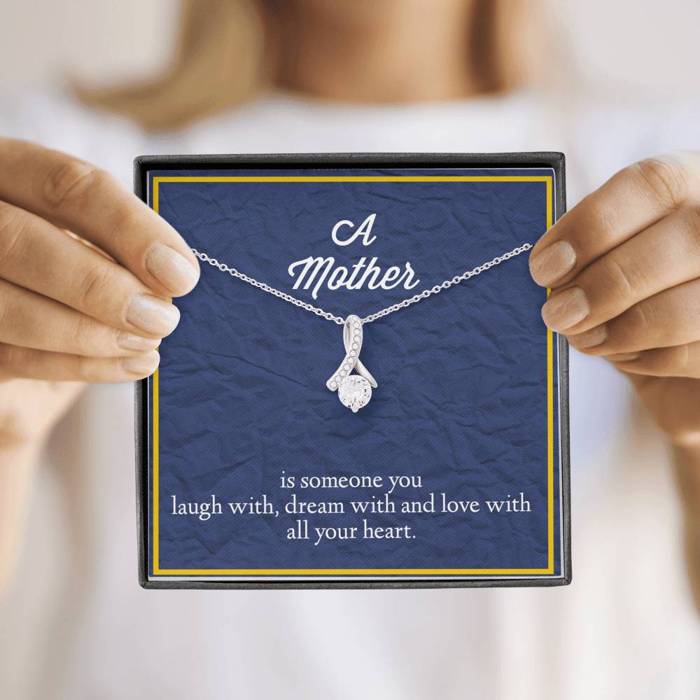 A Mother Is Someone You Love With All Your Heart Alluring Beauty Necklace