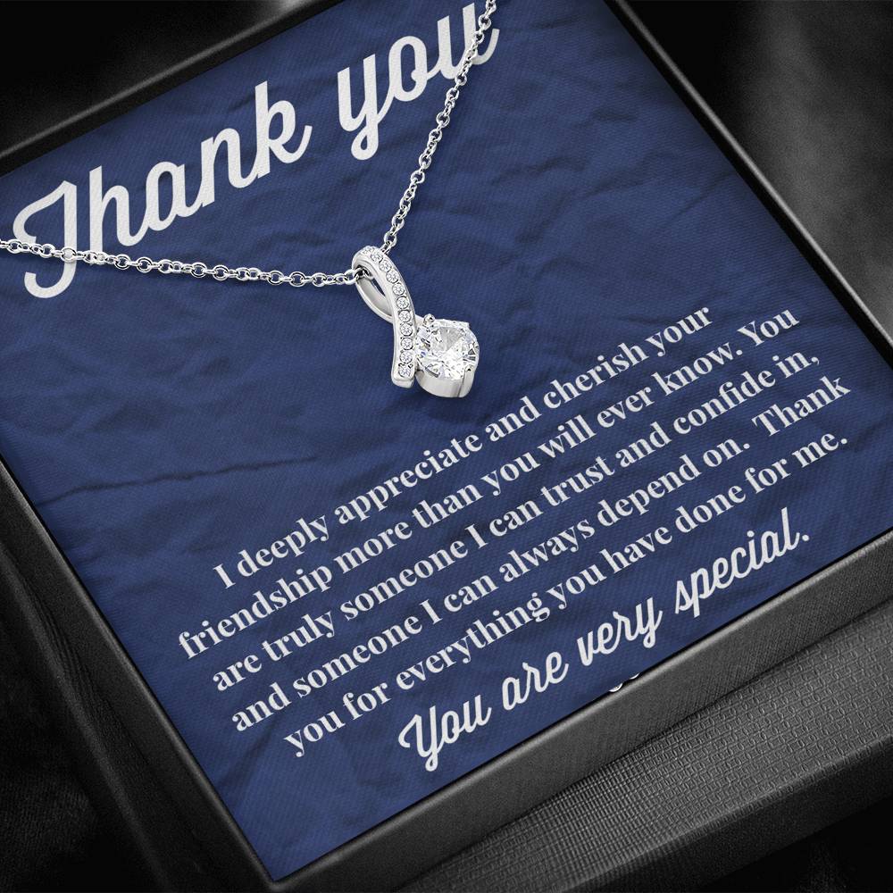Thank You Alluring Beauty Necklace - Thank You Gift - Necklace for Friend