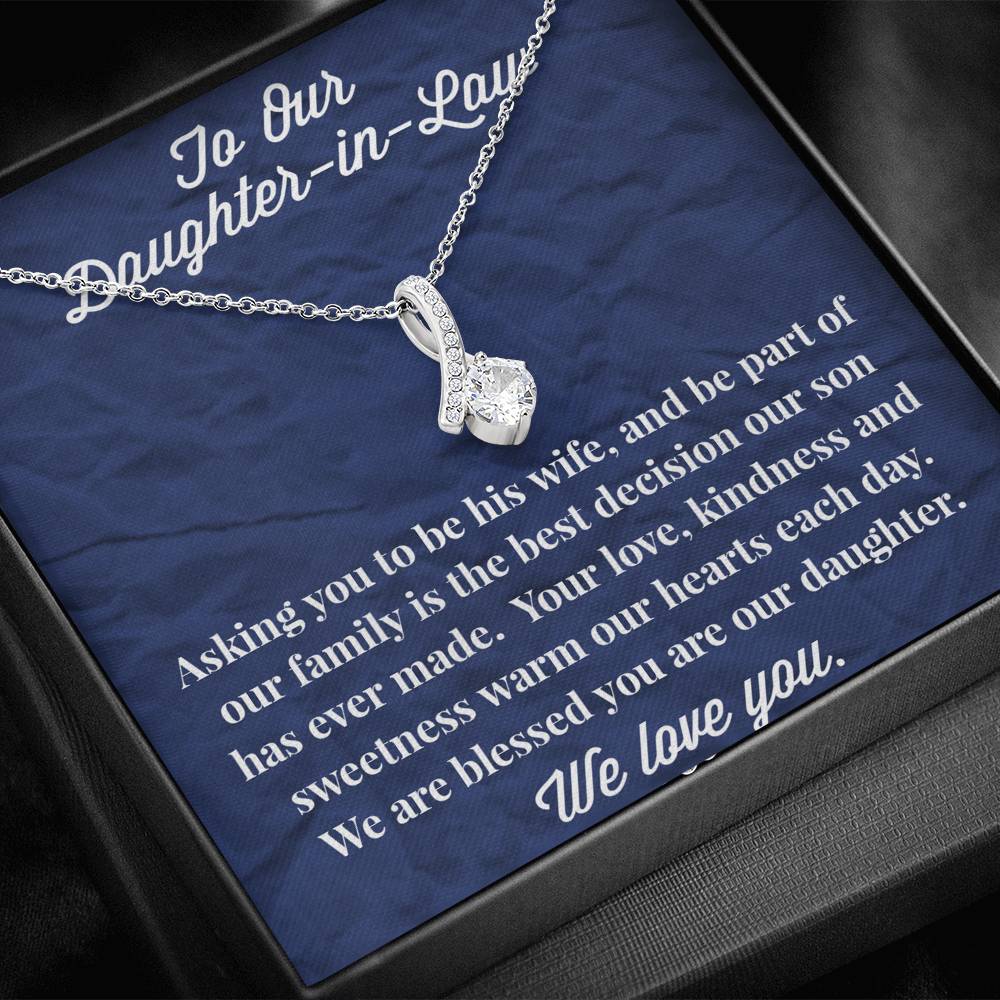 To Our Daughter-in-Law Alluring Beauty Necklace - Gift for Daughter - Necklace for Daughter-in-Law