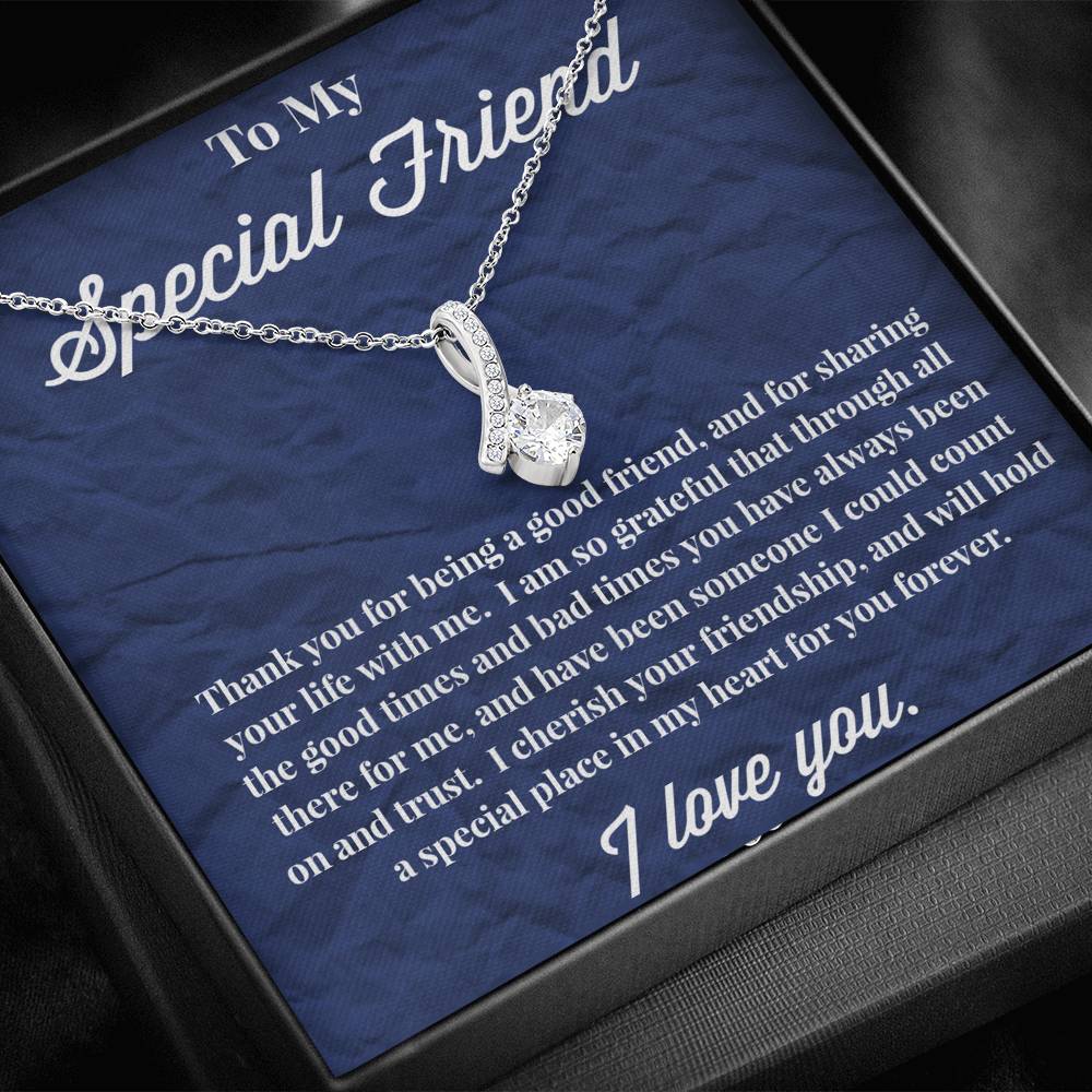 To My Special Friend Alluring Beauty Necklace, Gift for Best Friend, Necklace for Friend