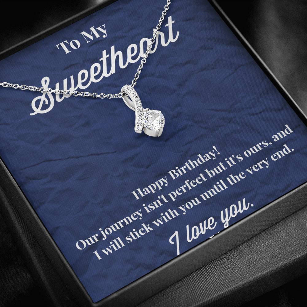 Happy Birthday To My Sweetheart Alluring Beauty Necklace