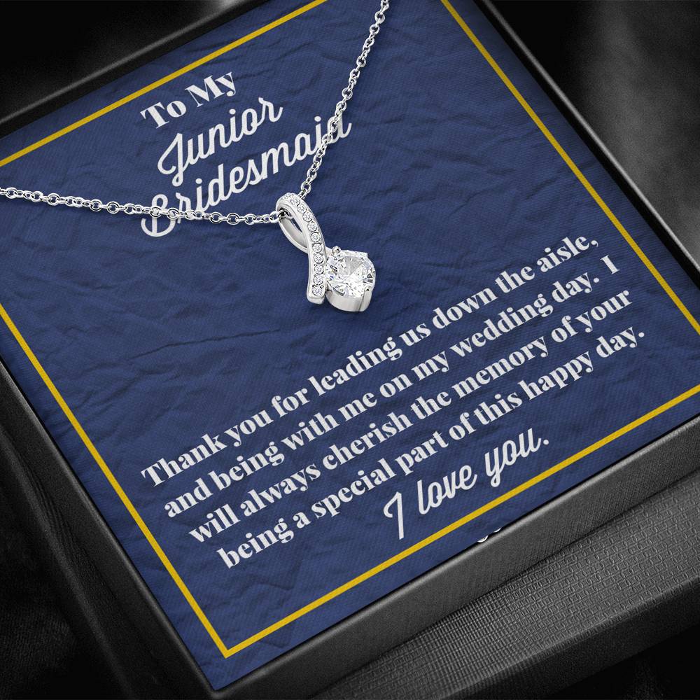 To My Junior Bridesmaid Alluring Beauty Necklace