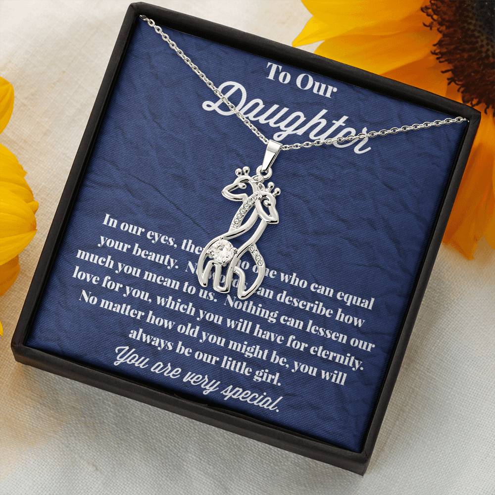 To Our Daughter Graceful Love Giraffe Necklace