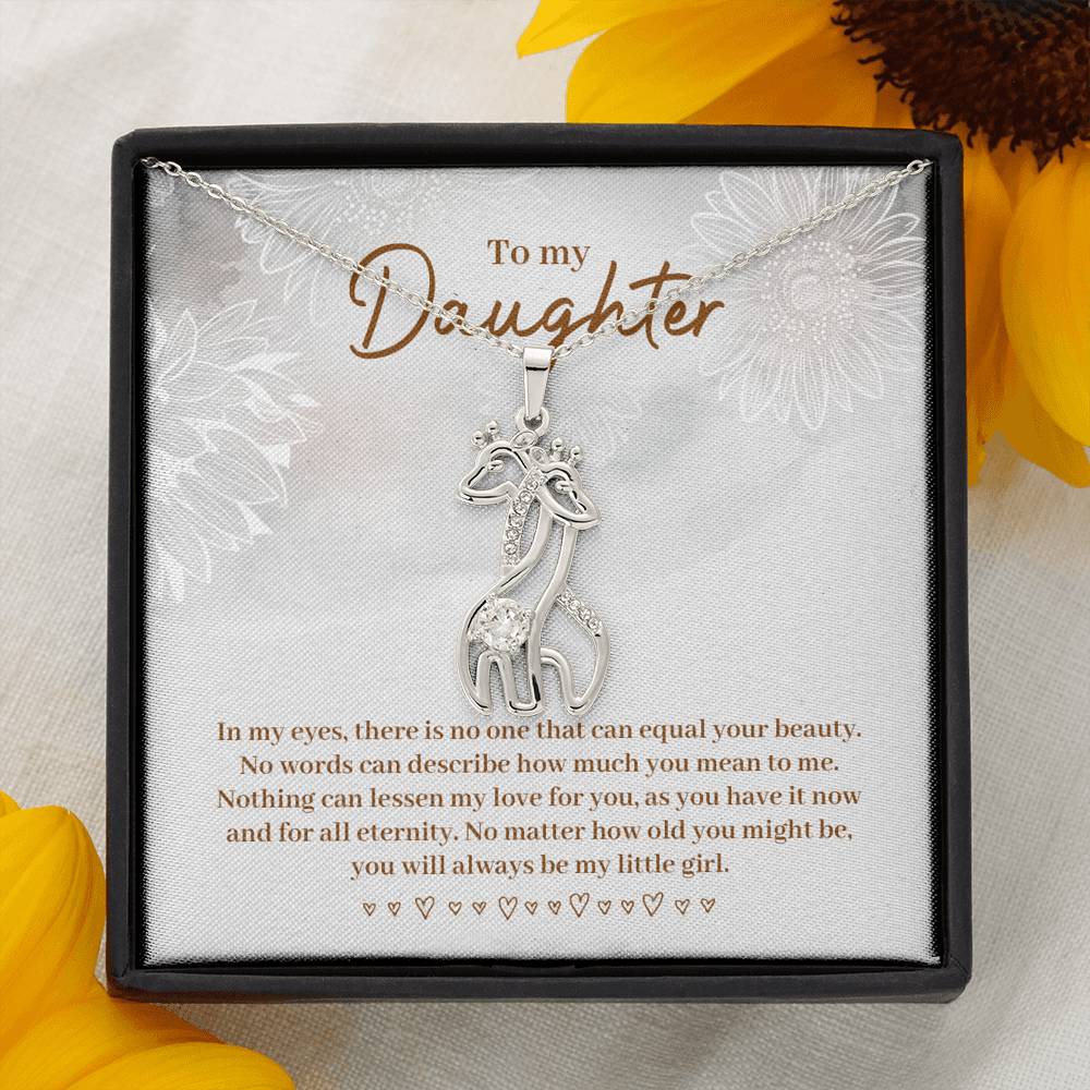 Gift for Daughter - Daughter Necklace - Giraffe Necklace - Giraffe Gift