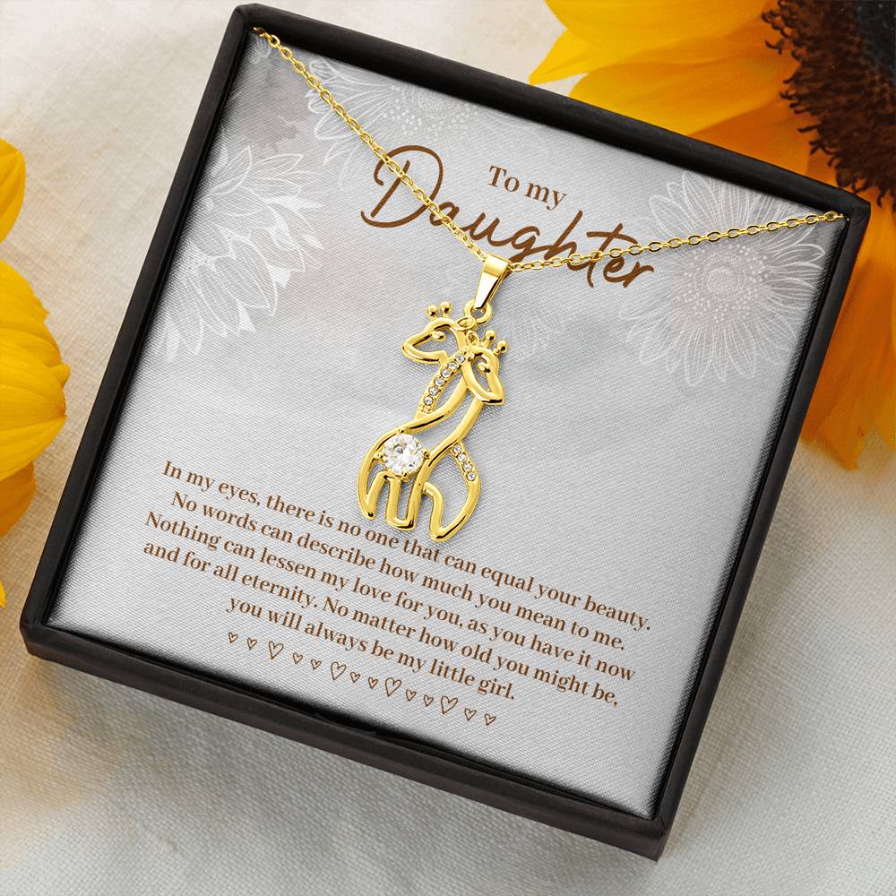 Gift for Daughter - Daughter Necklace - Giraffe Necklace - Giraffe Gift