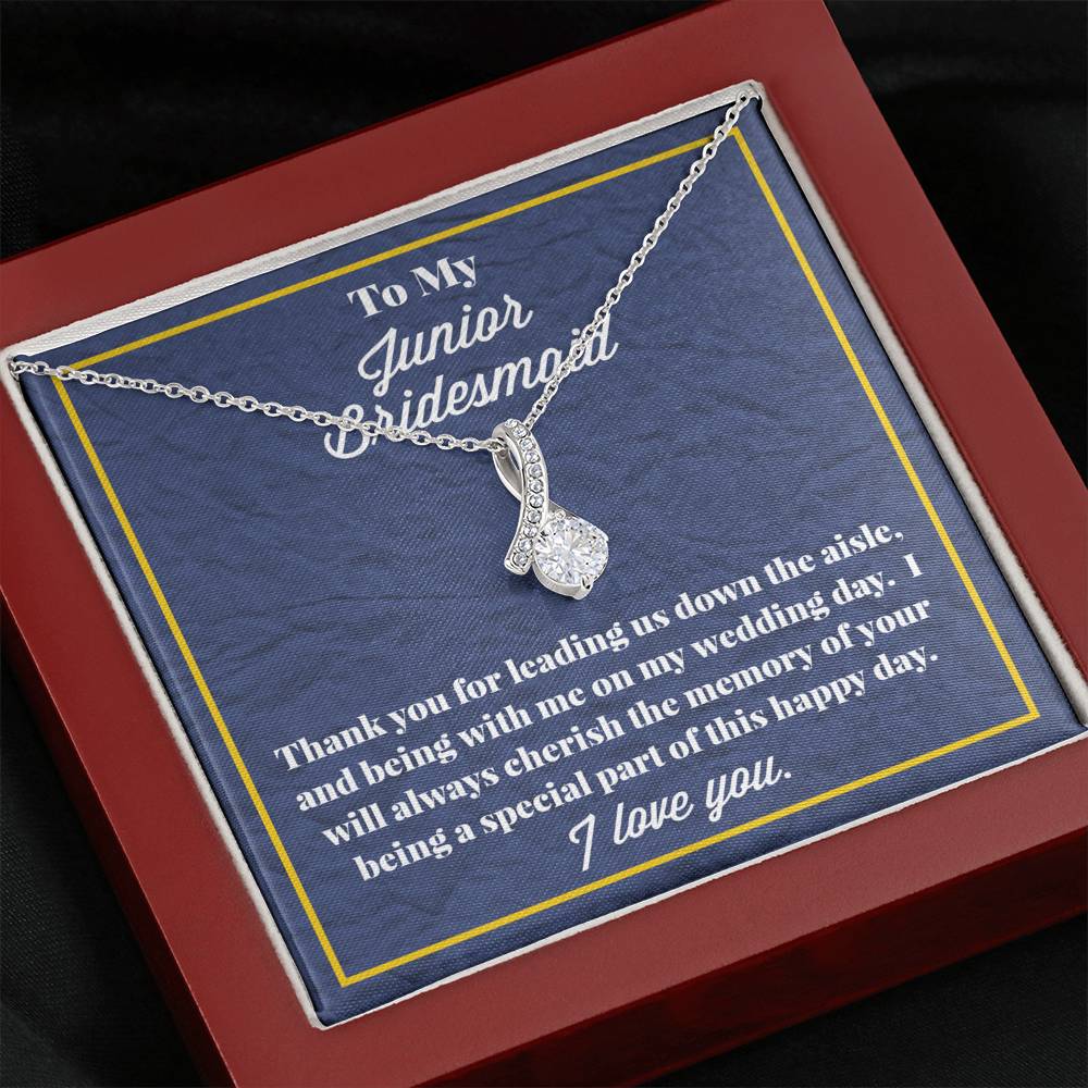 To My Junior Bridesmaid Alluring Beauty Necklace