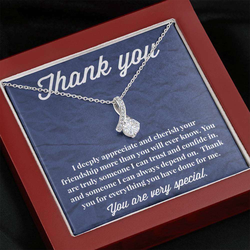 Thank You Alluring Beauty Necklace - Thank You Gift - Necklace for Friend