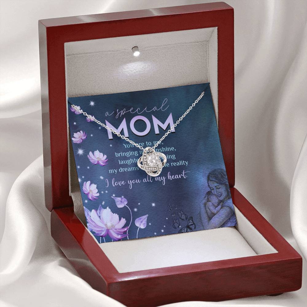 A Special Mom Love Knot Necklace