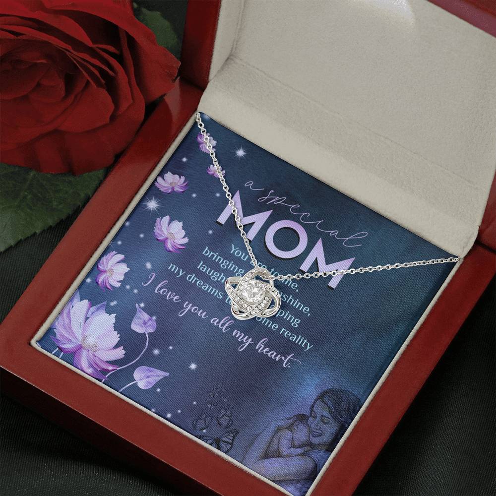 A Special Mom Love Knot Necklace