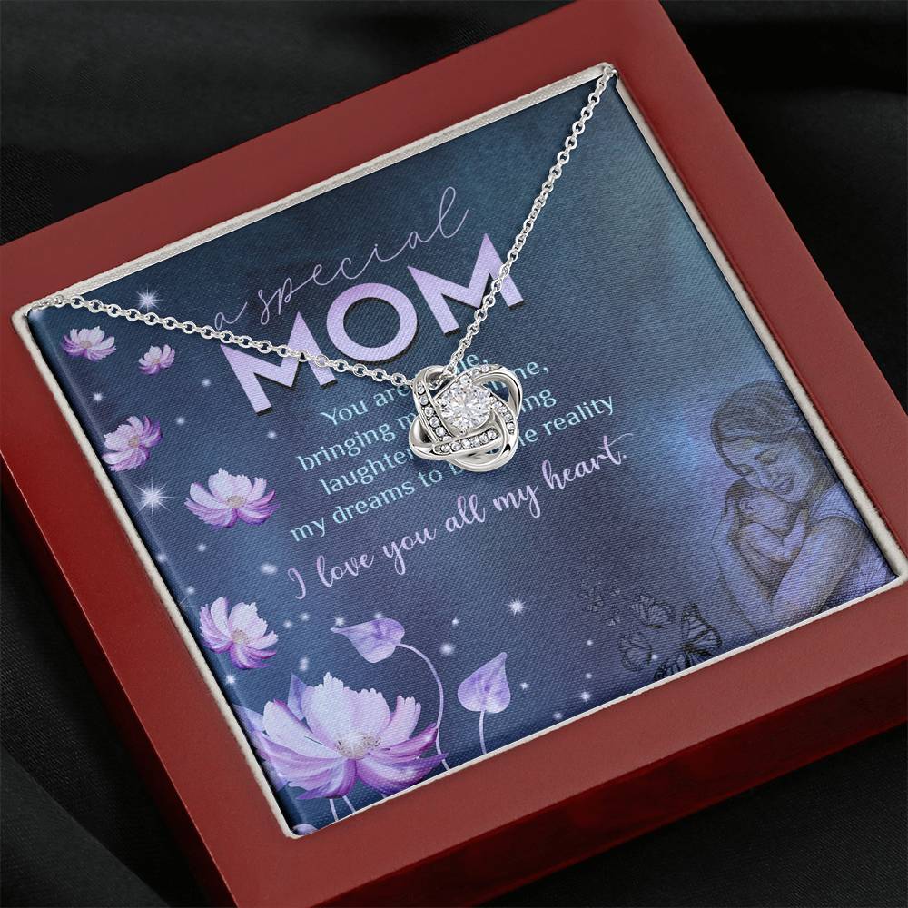 A Special Mom Love Knot Necklace