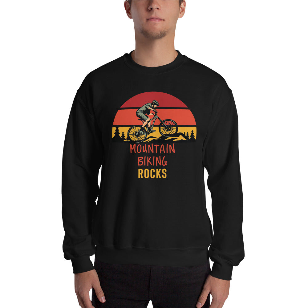 Mountain Biking Rocks Sweatshirt - Mountain Biker Gift