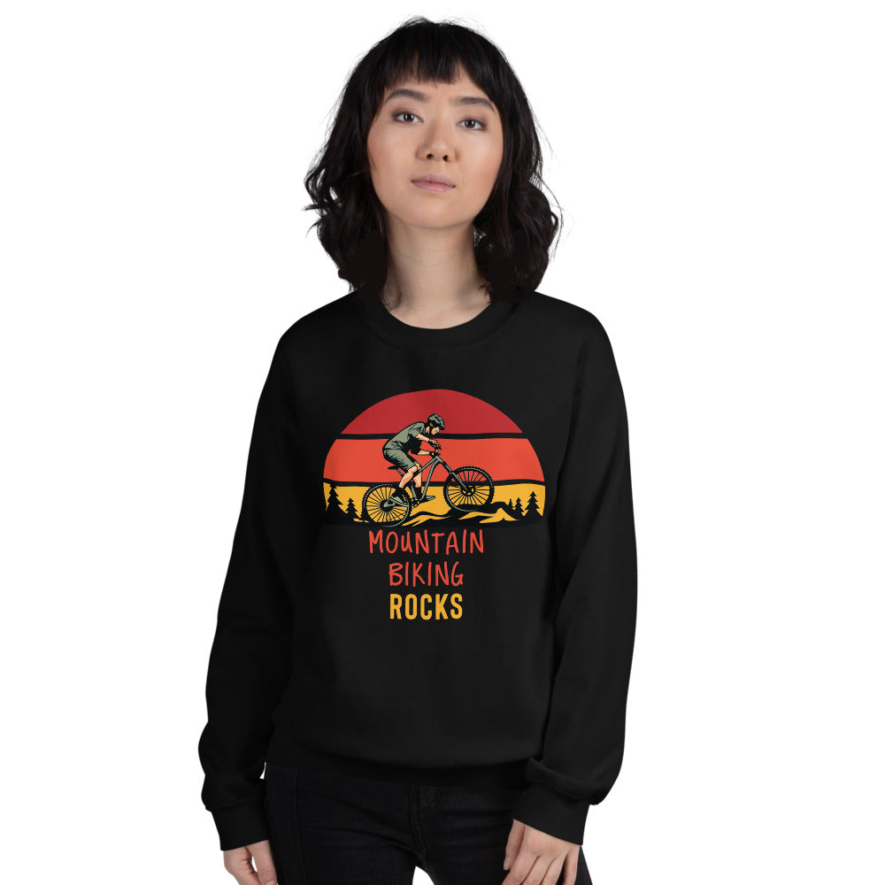 Mountain Biking Rocks Sweatshirt - Mountain Biker Gift