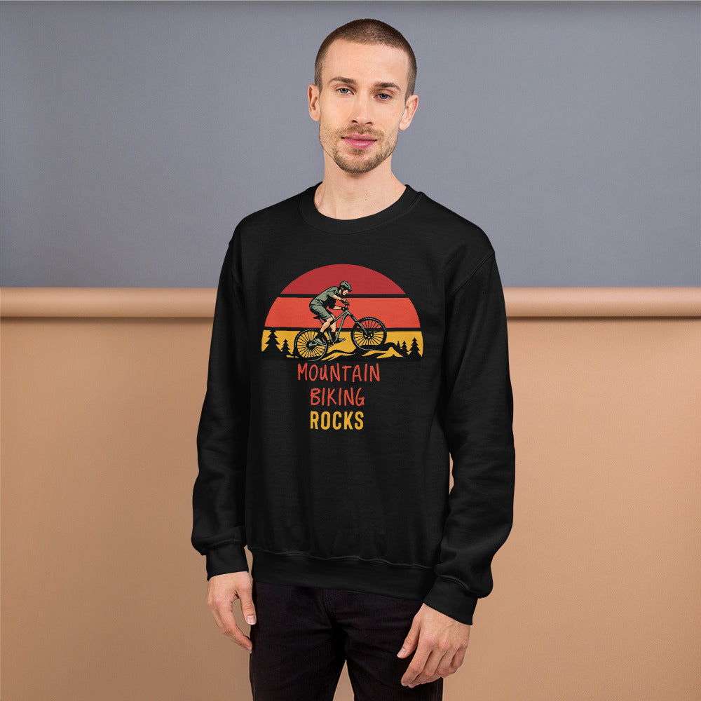 Mountain Biking Rocks Sweatshirt - Mountain Biker Gift