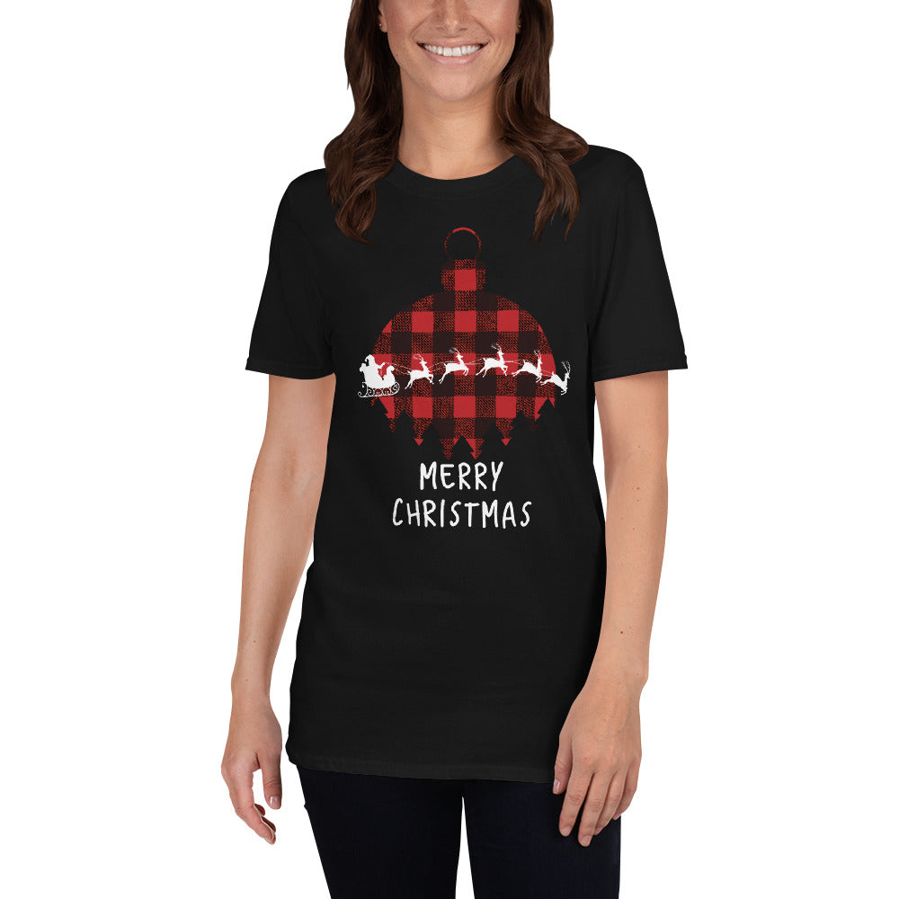 Merry Christmas Shirt - Buffalo Plaid T-Shirt