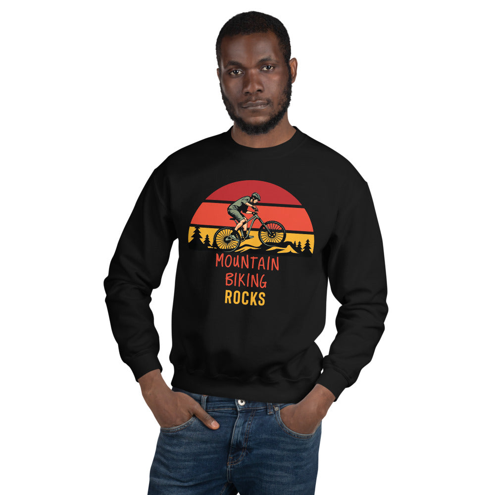 Mountain Biking Rocks Sweatshirt - Mountain Biker Gift
