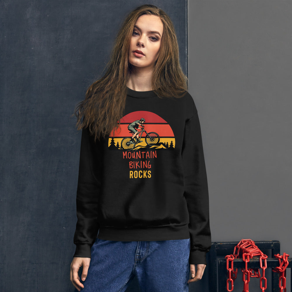 Mountain Biking Rocks Sweatshirt - Mountain Biker Gift