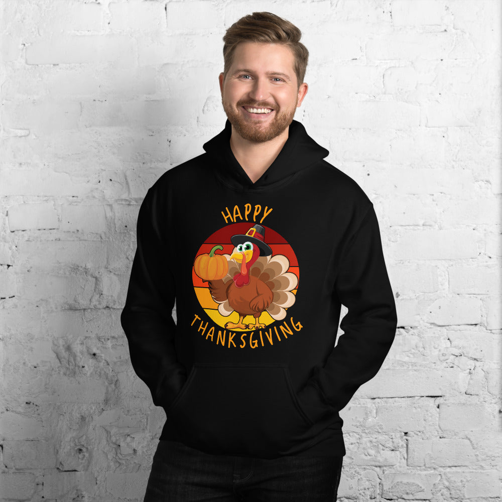 Happy Thanksgiving Hoodie - Thanksgiving Turkey Hoodie