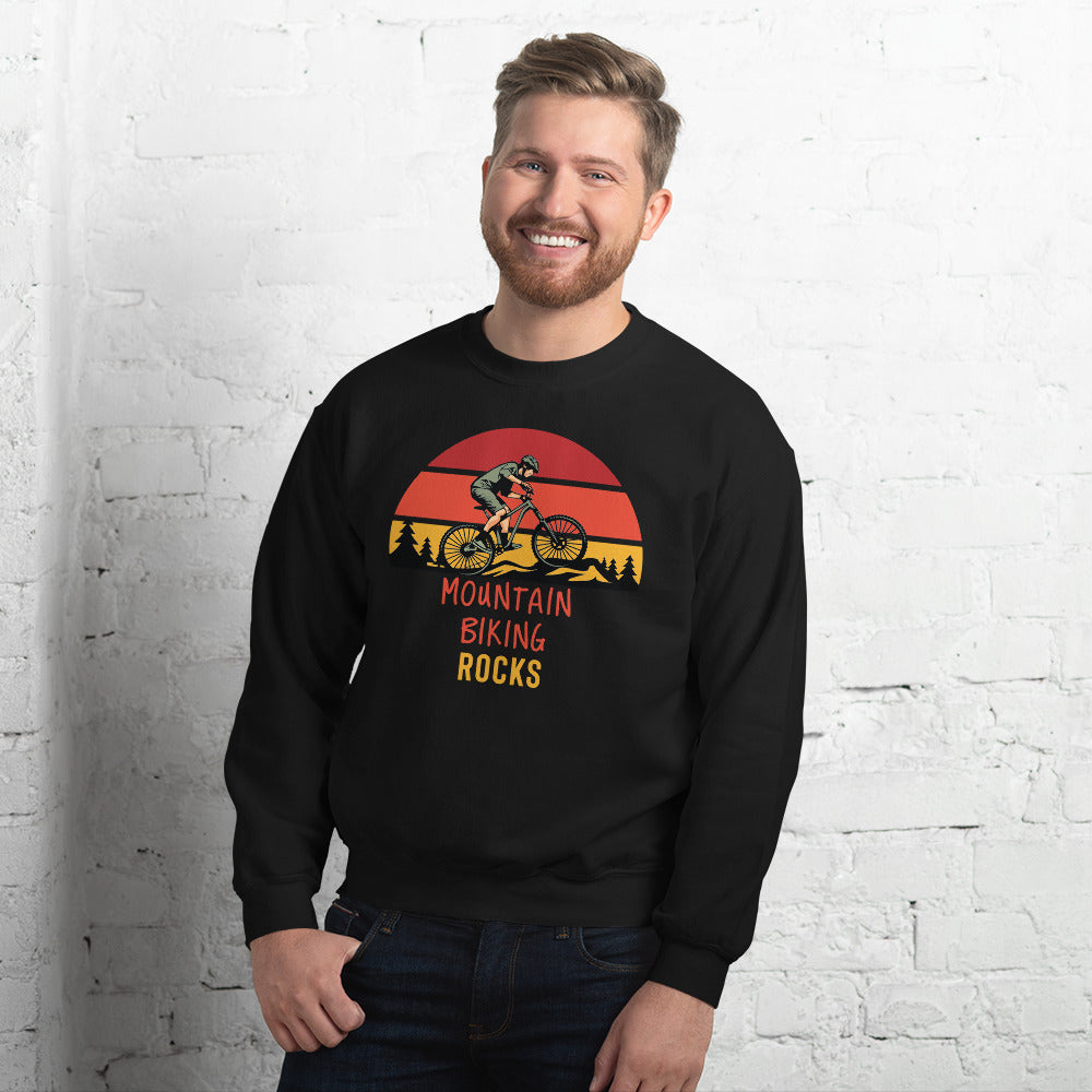 Mountain Biking Rocks Sweatshirt - Mountain Biker Gift