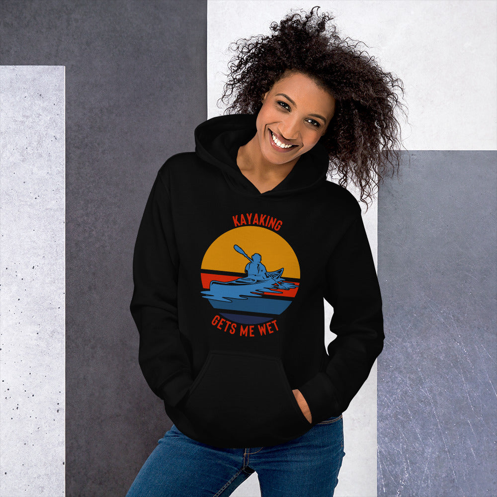Kayaking Gets Me Wet Heavy Blend Hoodie - Kayaking Gift