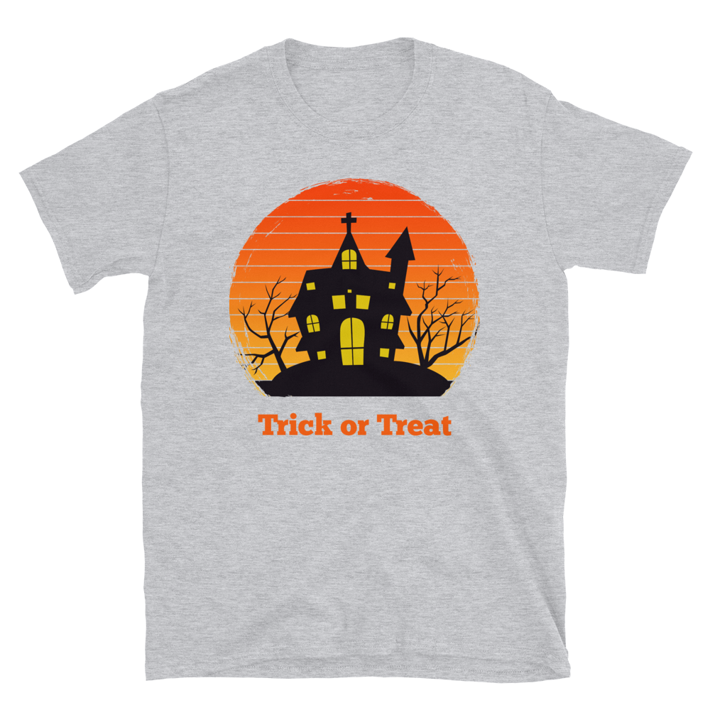 Halloween Trick Or Treat T-Shirt - Halloween Haunted House Shirt
