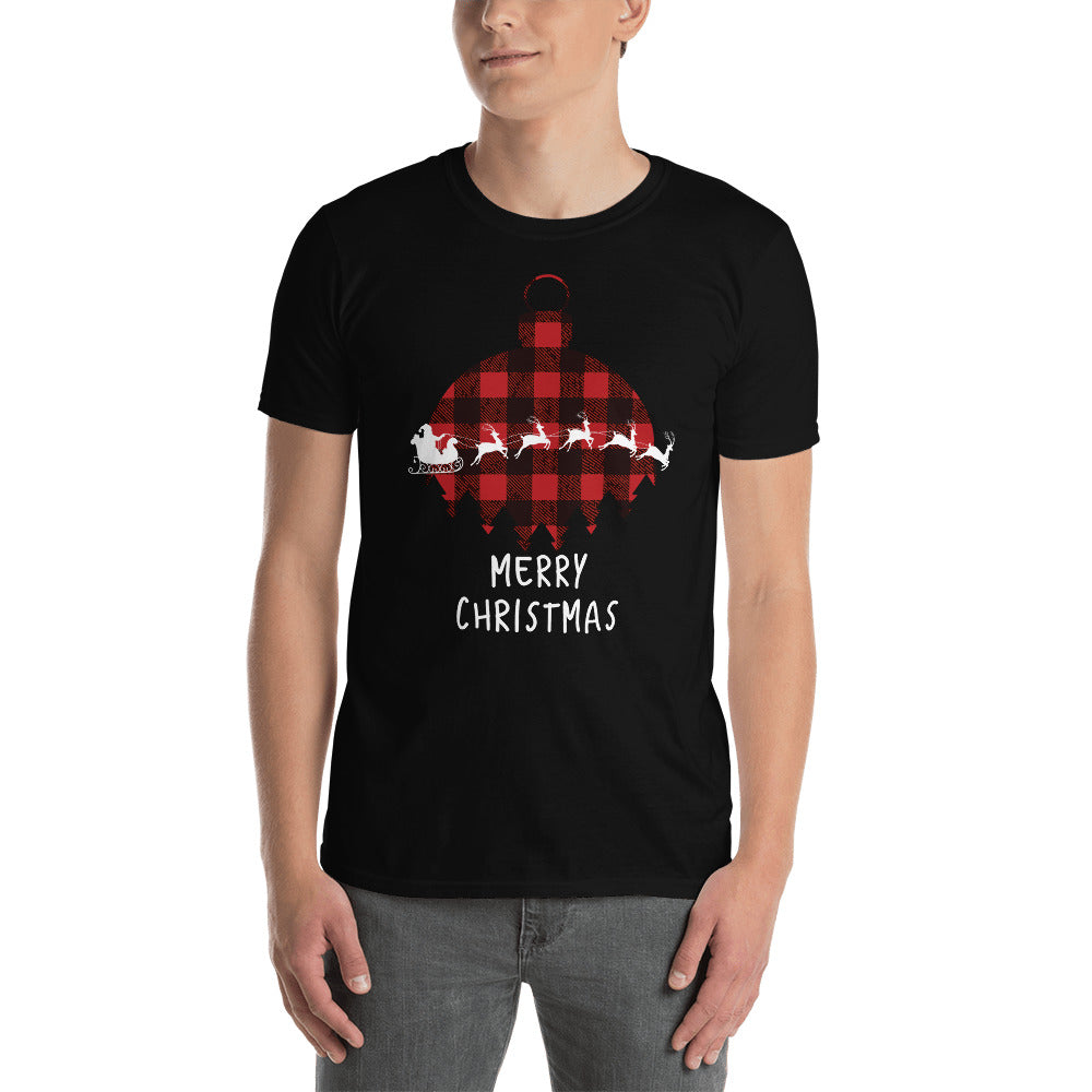 Merry Christmas Shirt - Buffalo Plaid T-Shirt