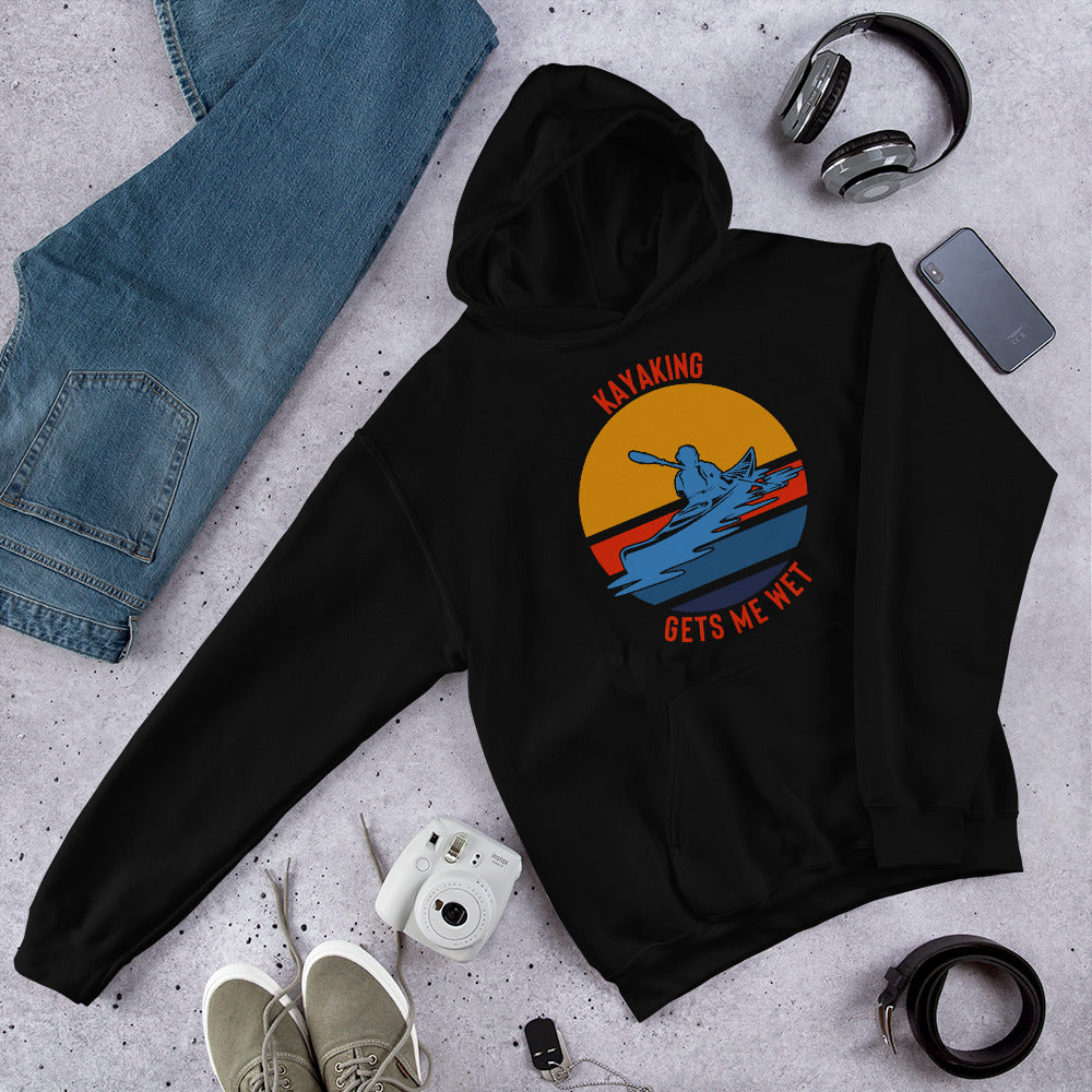 Kayaking Gets Me Wet Heavy Blend Hoodie - Kayaking Gift