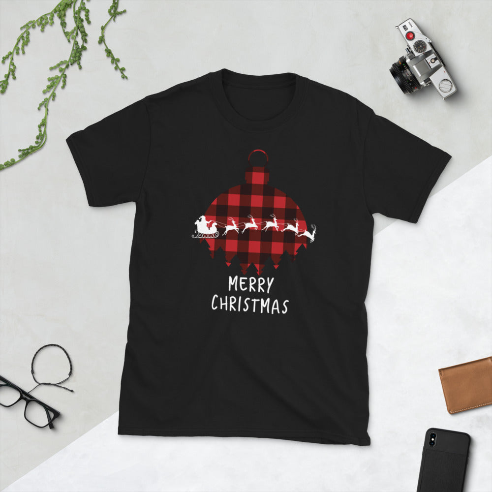 Merry Christmas Shirt - Buffalo Plaid T-Shirt