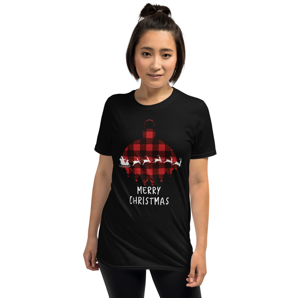 Merry Christmas Shirt - Buffalo Plaid T-Shirt