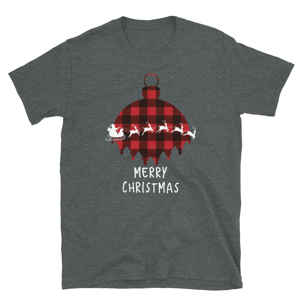 Merry Christmas Shirt - Buffalo Plaid T-Shirt