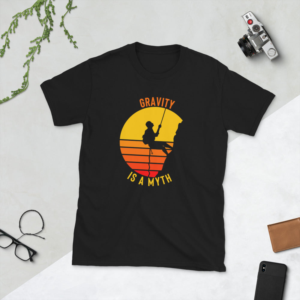 Rock Climbing Shirt - Gravity Is a Myth Shirt - Rock Climbing Gift - Outdoors Shirt - Wall Climber - Mountain Climbing Shirt - Adventure Tee
