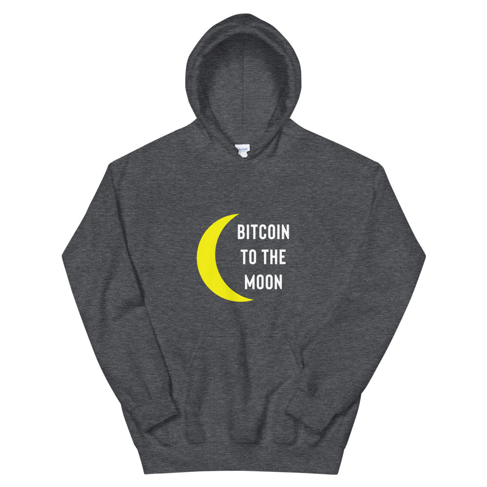 Bitcoin Heavy Blend Hoodie - Bitcoin To The Moon Hoodie - Bitcoin Shirt - Bitcoin Gifts