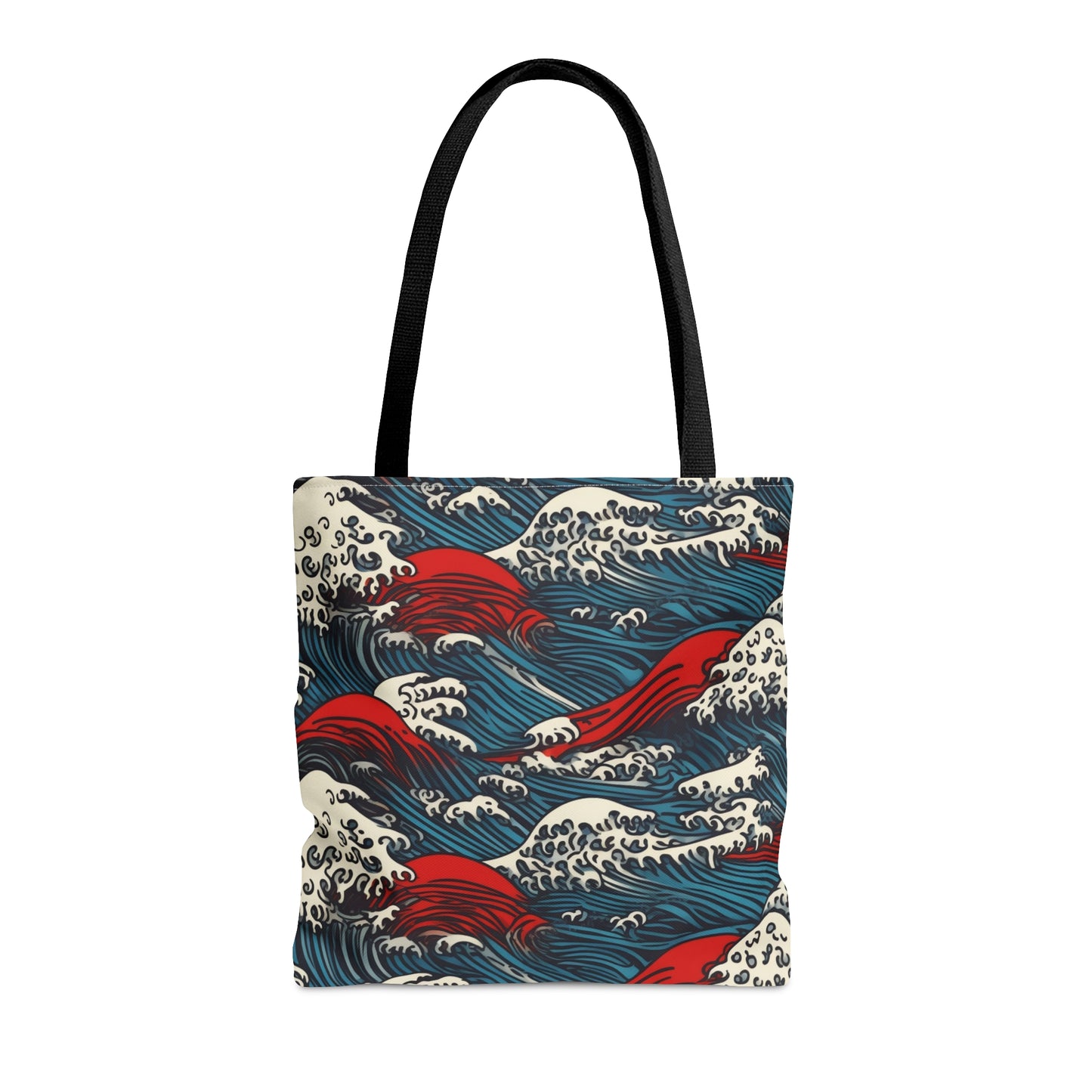 Tote Bag Japanese Wave Design