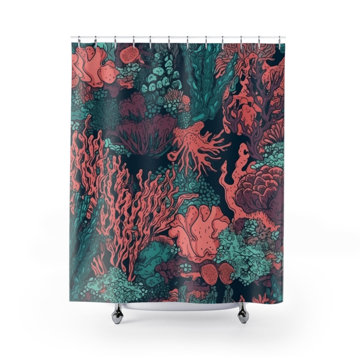 Coral Shower Curtain 71" x 74"