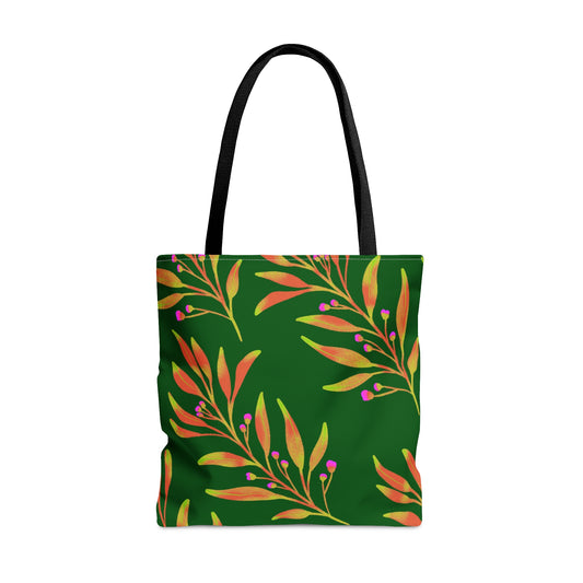 Tote Bag Rusty Leaves Design