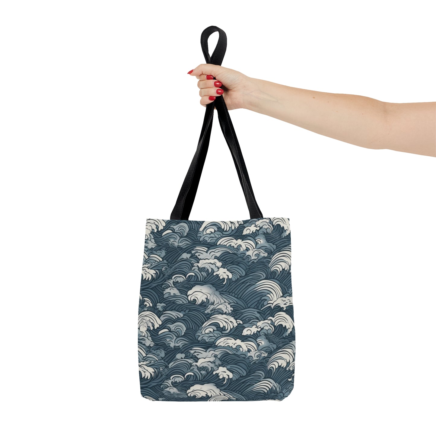 Tote Bag Japanese Wave Design