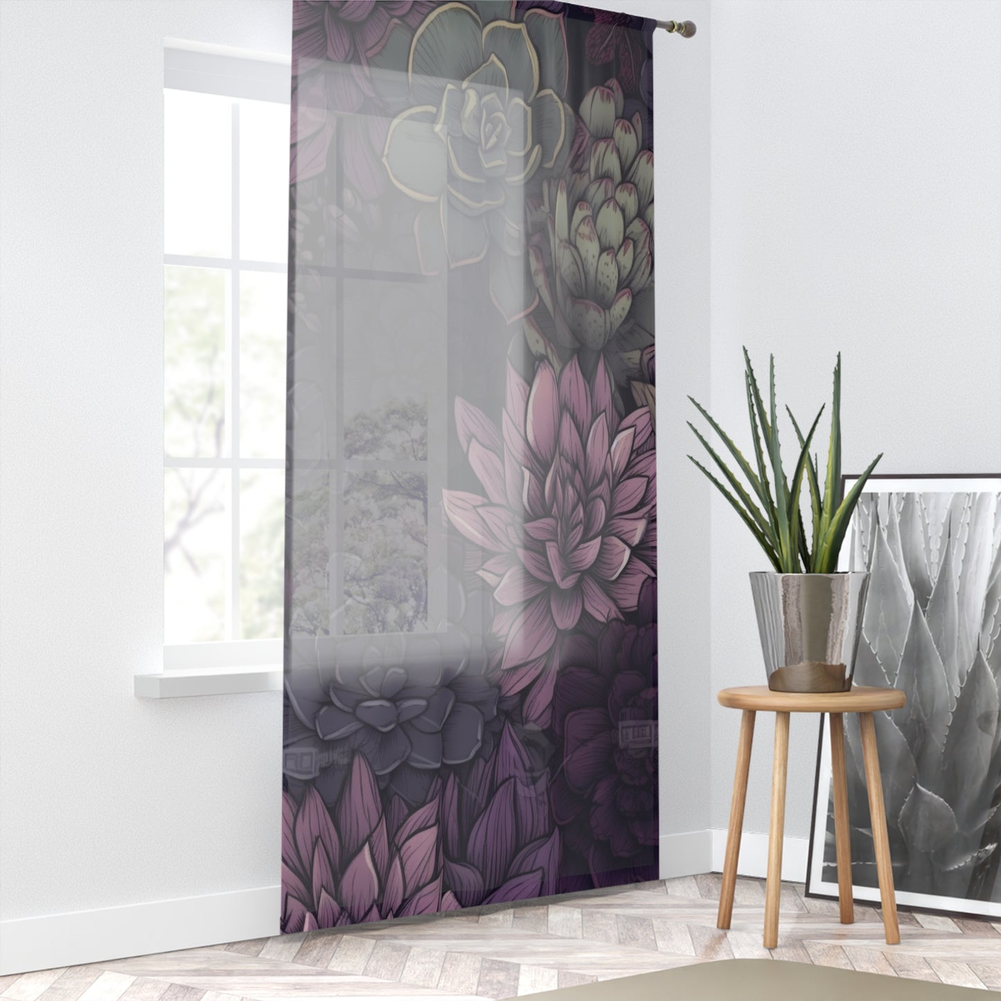 Window Curtain 50" x 84" Purple