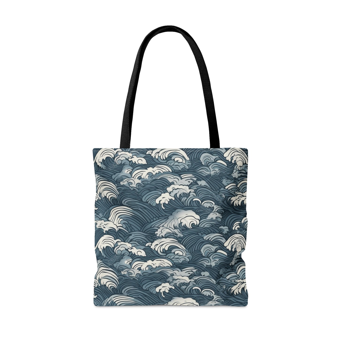 Tote Bag Japanese Wave Design