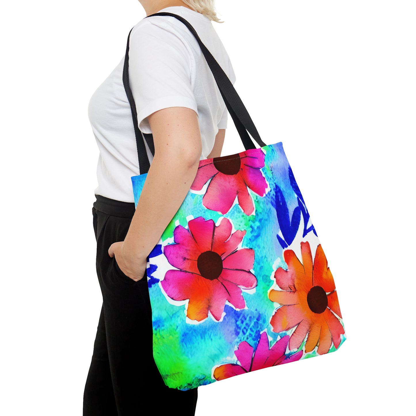 Tote Bag Watercolor Floral Design