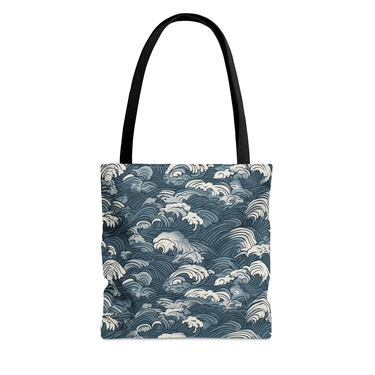 Tote Bag Japanese Wave Design