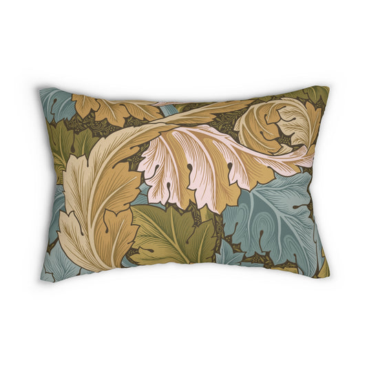 William Morris Acanthus Lumbar Pillow & Insert, Botanical Cushion Cover, Art Nouveau Decor, Cottagecore Accessory, British Textile Design