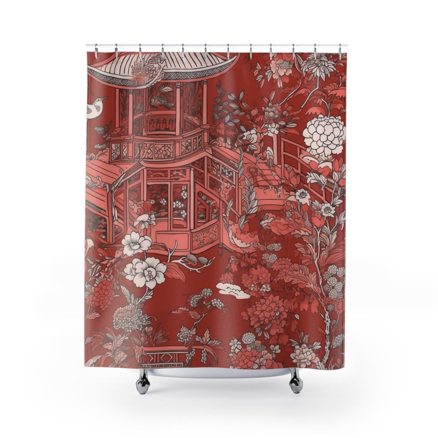 Chinoiserie Shower Curtain 71" x 74"