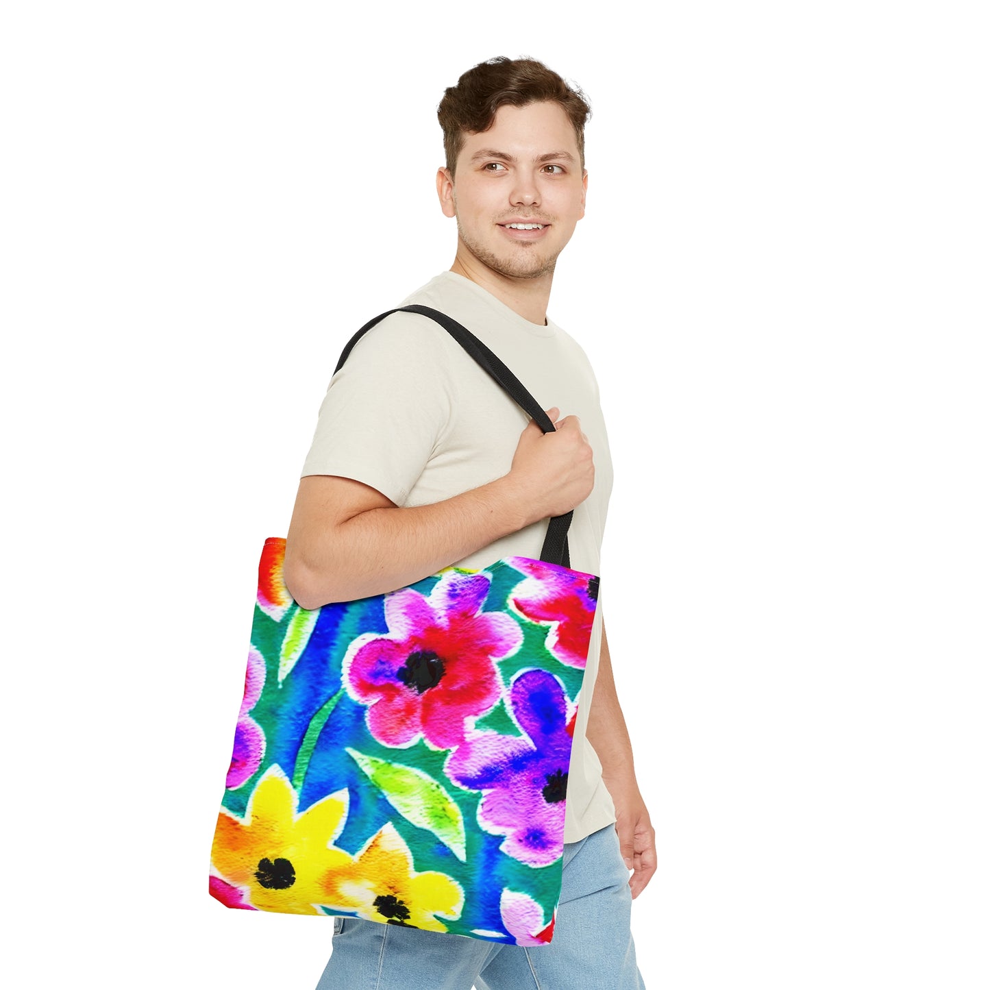 Tote Bag Watercolor Floral Design