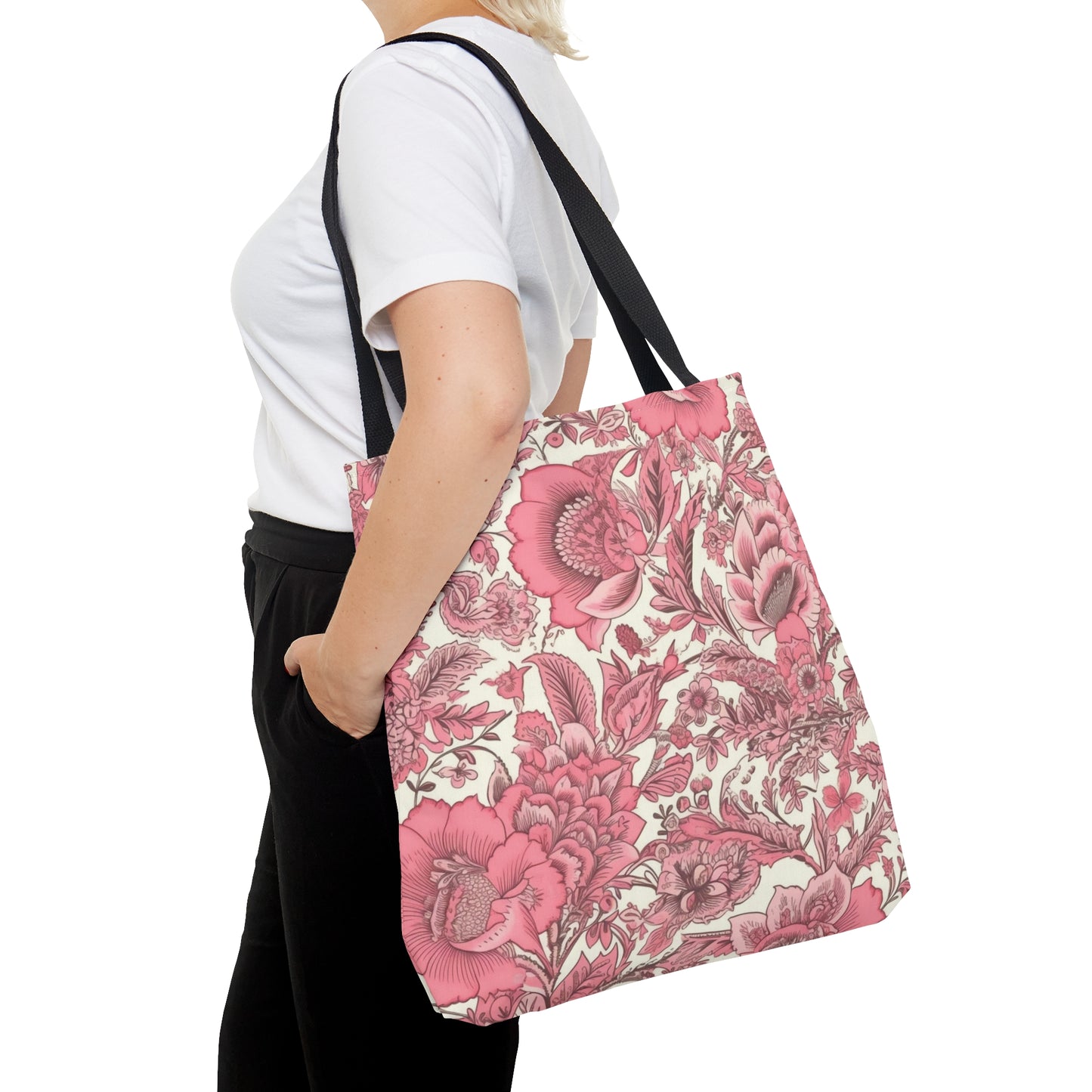 Floral Tote Bag Jacobean Design