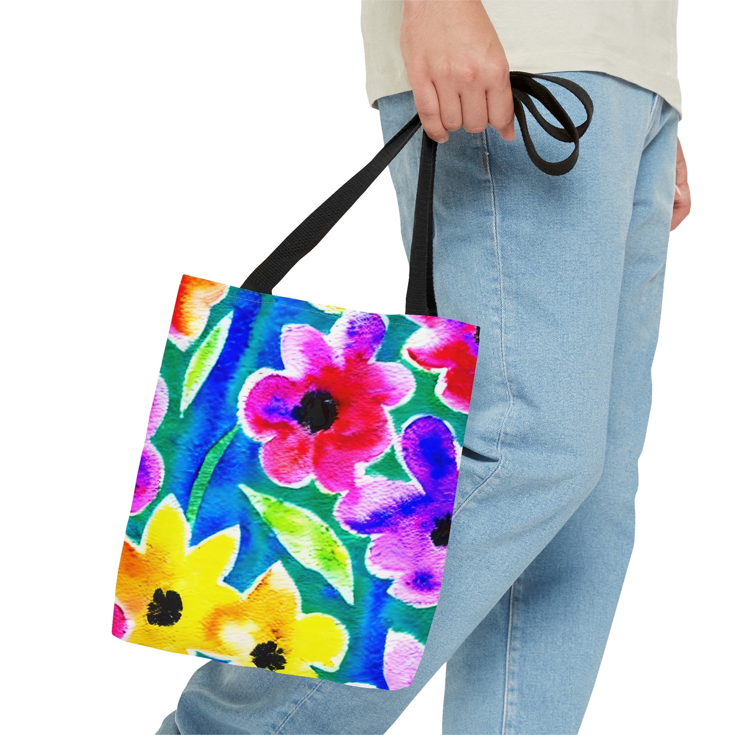 Tote Bag Watercolor Floral Design