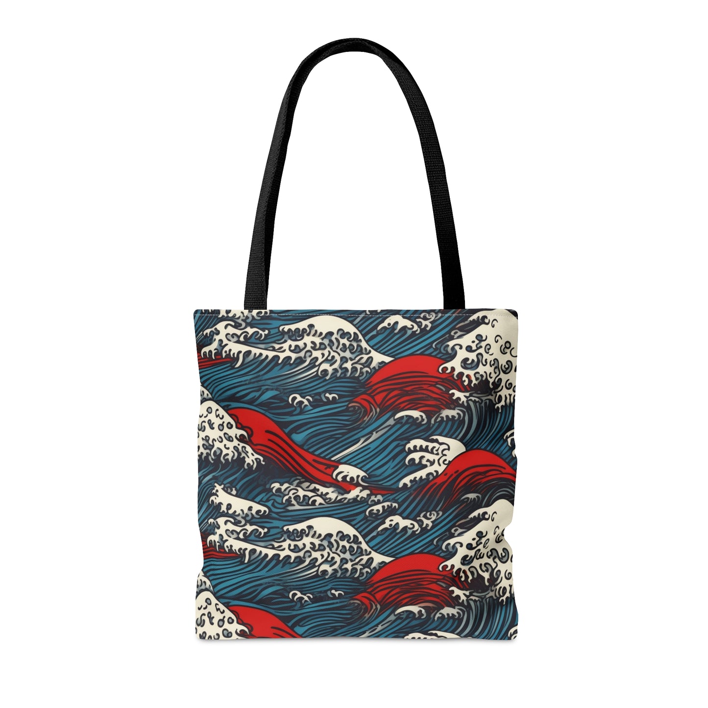 Tote Bag Japanese Wave Design