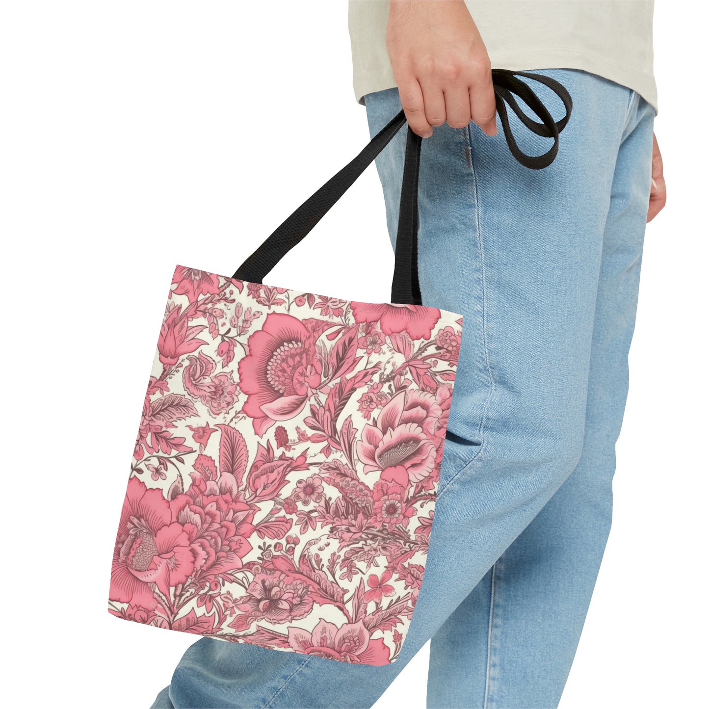 Floral Tote Bag Jacobean Design