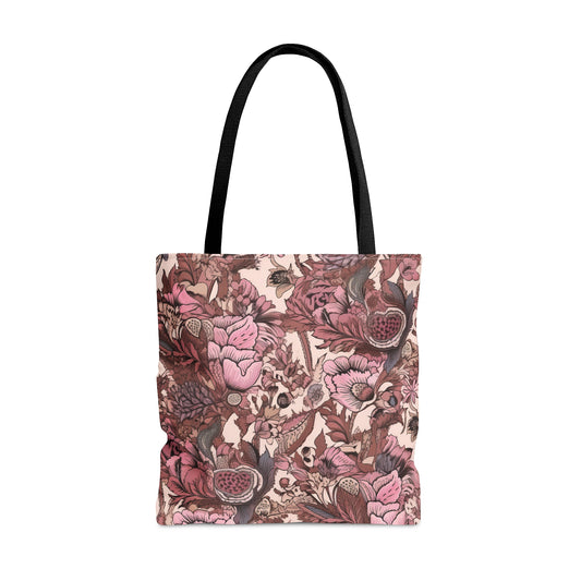 Floral Tote Bag Jacobean Design