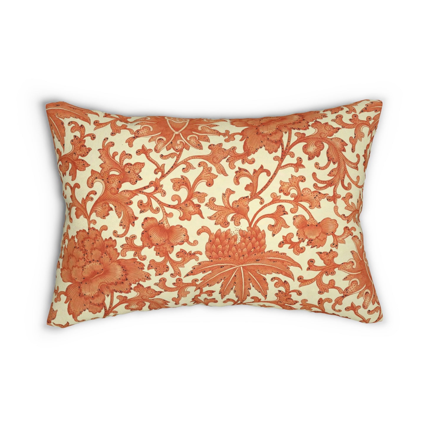 Chinese Lumbar Pillow & Insert, Oriental Decor, Asian Pillow, Far East Decorative Cushion Cover, Chinese Home Textiles, Chinese Ornaments