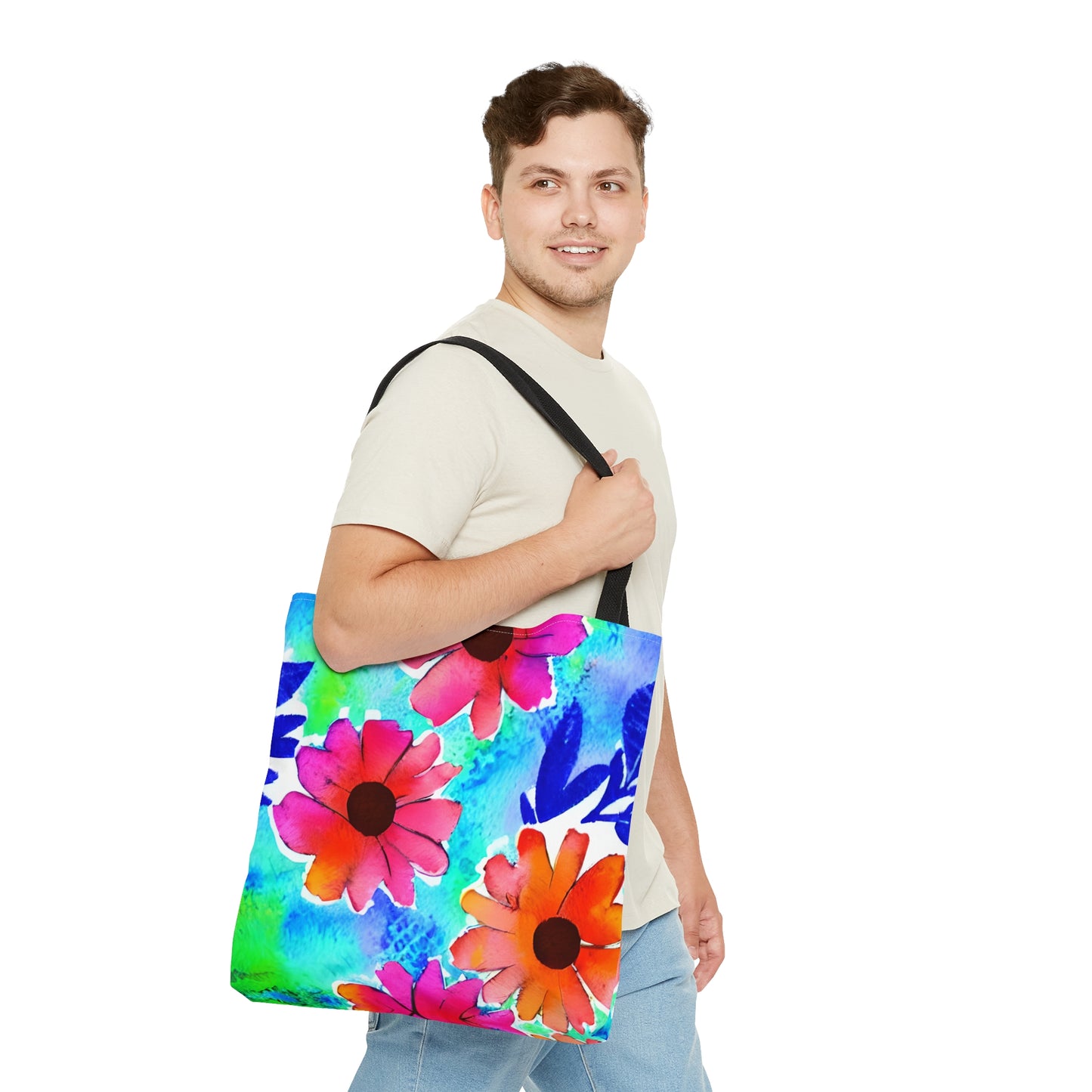 Tote Bag Watercolor Floral Design